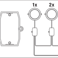 Ledvance LED Slim Quadratischer Downlight 12W 6500K 1020 Lumen Einbau Weiß IP20 169x169mm