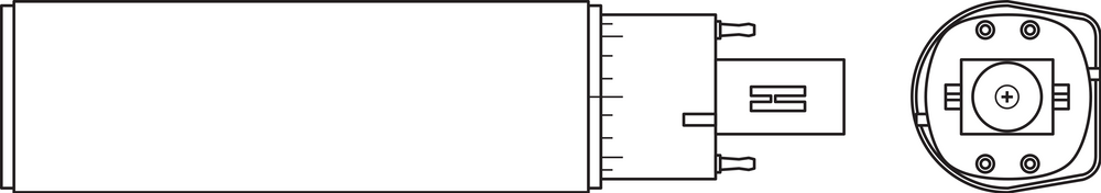 Ledvance OSRAM DULUX LED G24Q-2 7W 4000K cool white retrofit lamp, 770 lumens, IP20, 220-240V, rotatable base