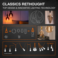 Ledvance Vintage 1906 LED Classic Globe E27 4W 2000K Goldglas 300 Lumen IP20 Warmes Komfortlicht