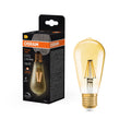 Ledvance Vintage 1906 LED Edison Glühbirne E27 6.5W 2400K 725 Lumen dimmbar Goldglas