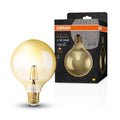 Ledvance Vintage 1906 LED Globe 6.5W E27 2400K Gold Glass Bulb 720 lumens 220-240V IP20 124mm