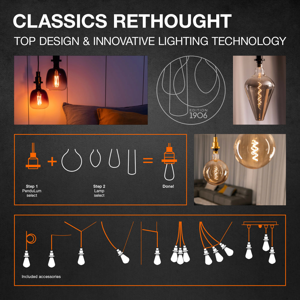 Ledvance Vintage 1906 LED Globe E27 dimmbar 6.5W 2400K Gold 725 Lumen IP20 Glasoptik