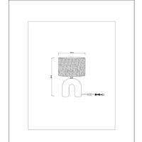 Lucide LED Tischlampe Ronda mit E27 Fassung, Rattanschirm, Keramikfuß, 28x28x45cm Weiß für den Innenbereich