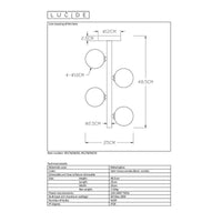 Lucide Tycho Deckenleuchte Ø25cm 4xG9 Schwarz mit 220-240V Eingang