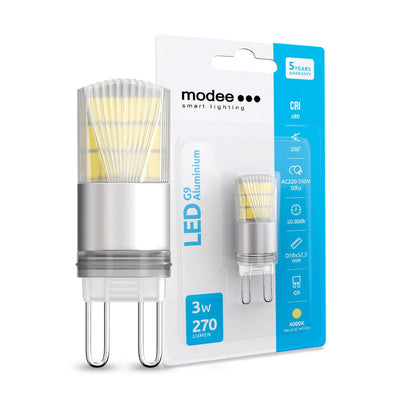 Modee LED G9 bulb 3W 270 lumen 4000K cool white light