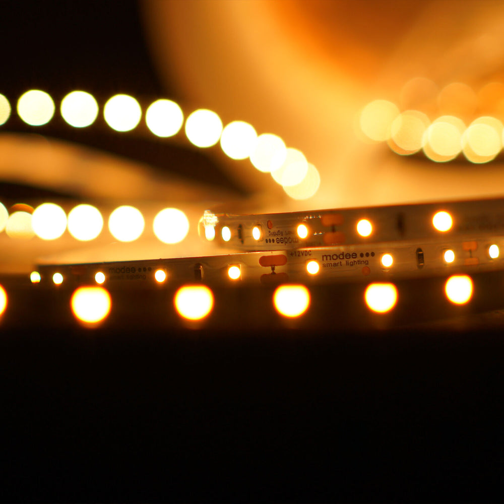 Modee LED Streifen Silikon 12V 4.8W/m 60LED/m 2700K 540 Lumen/m CRI 90 IP65 8mm 5m Rolle