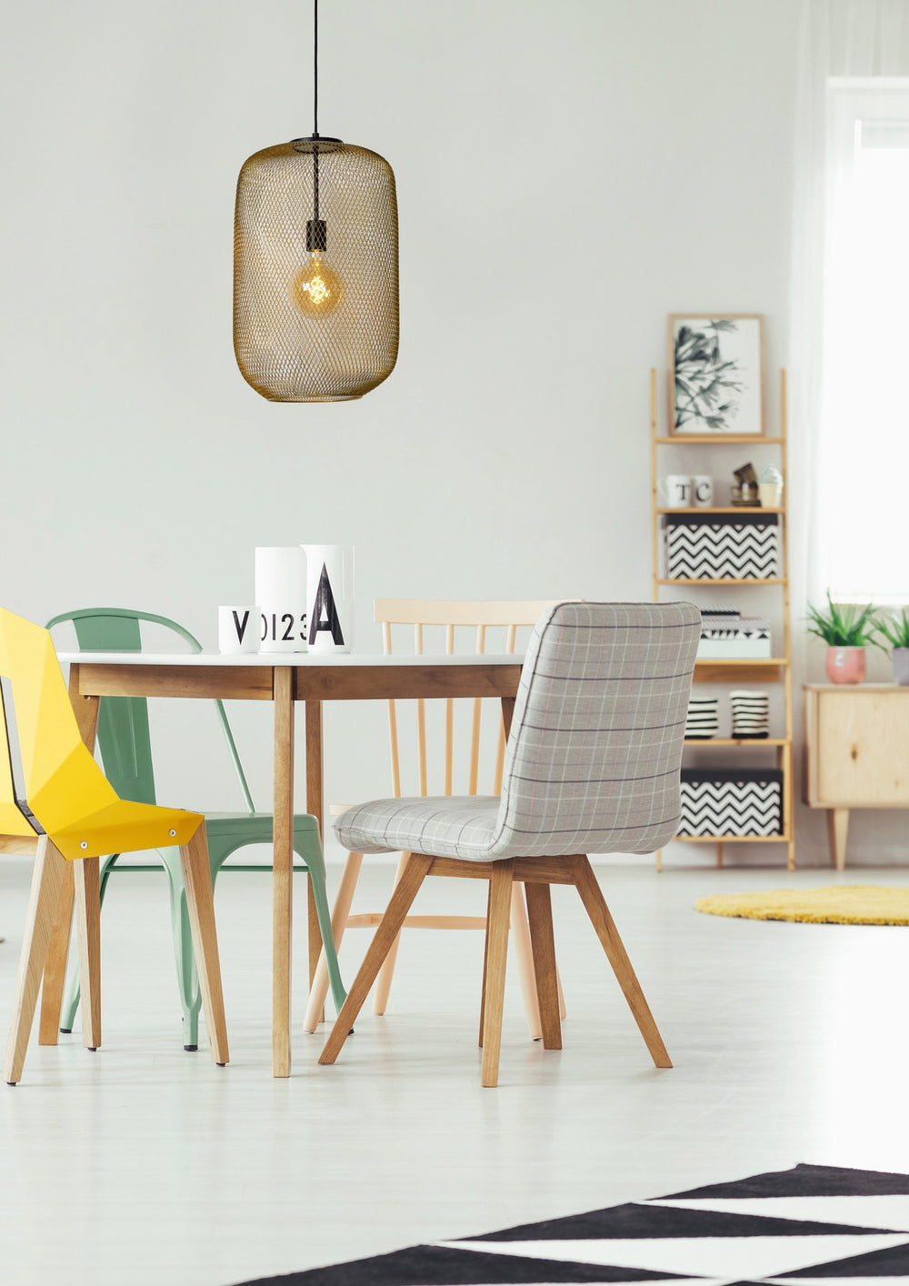 Lucide MESH Hängelampe Ø35cm, E27 Fassung, mattgoldenes Metall, höhenverstellbar, Vintage Zylinderdetail