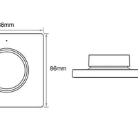 Tsong kabelloser CCT-Dimmer Wandsteuerung schwarz 220-240V AC kompatibel