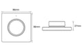 Tsong kabelloser CCT-Dimmer Wandsteuerung schwarz 220-240V AC kompatibel