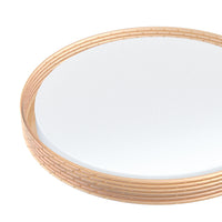 Modee LED Deckenleuchte 2x48W 3CCT 2700K-6500K 9120 Lumen IP20 Ø510x75mm Braun mit Fernbedienung