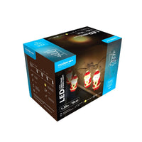 Modee LED Christmas string light 10 LEDs 2700K warm white battery powered plastic IP20 1.35m transparent wire