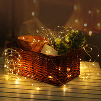 Modee LED Christmas String Light Copper Wire 100LED 10m Warm 3000K Battery Powered IP20 Indoor