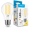 Modee LED Filament A60 Lampe 8W E27 2700K 1055 Lumen 360° Nicht dimmbar Glas Globe