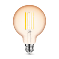 Modee LED Filament Amber Globe G95 4W E27 1800K 360 Lumen 320° Glaslampe nicht dimmbar