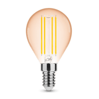 Modee LED Filament Amber Globe Mini G45 4W E14 1800K 300 lumens 320° dimmable bulb