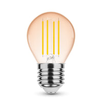 Modee LED Filament Amber Globe Mini G45 4W E27 1800K 300 lumens 320° dimmable IP20