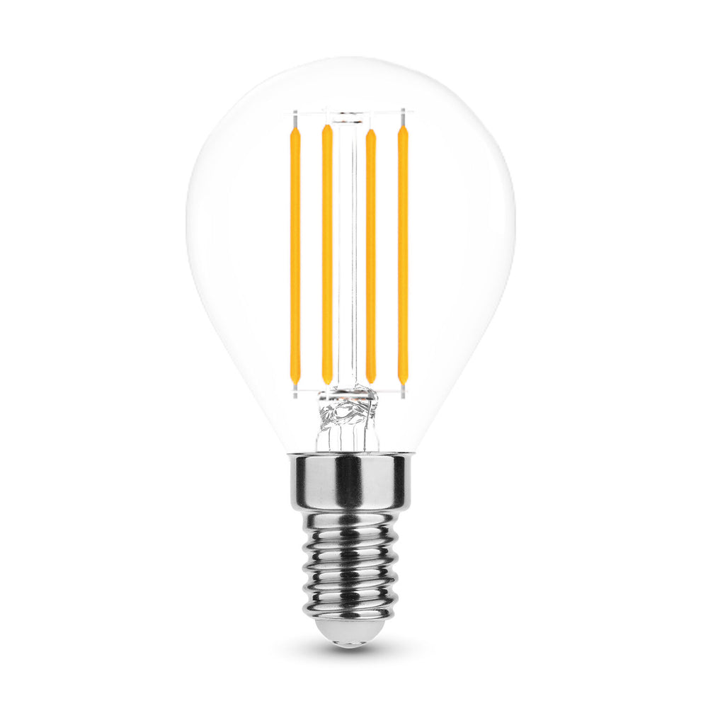 Modee LED Filament Lampe G45 Mini Globe 4W E14 4000K 470 Lumen 360° Glas Nicht dimmbar