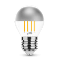 Modee LED Filament G45 Mini Globe Bulb 4W E27 2700K 400 lumens Silver Top 320° Warm White