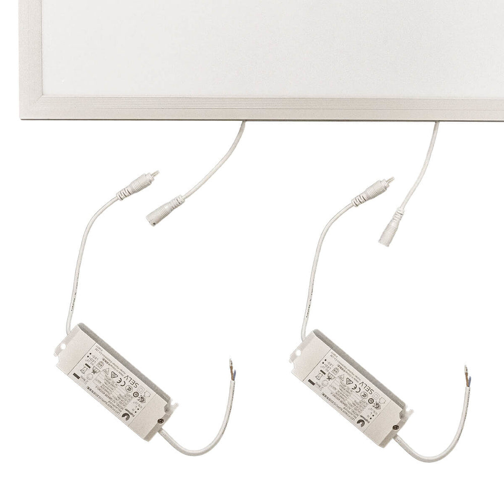 LCB LED Panel 120x60cm Backlit ECO 60W 6600 Lumen 6000K Tageslichtweiß UGR22 Opalweiß IP20