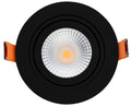 LCB LED Einbauspot 95mm Schwarz IP65 5W 420 Lumen Dim to Warm 2200K-3000K Ausschnitt 80mm dimmbar 230V