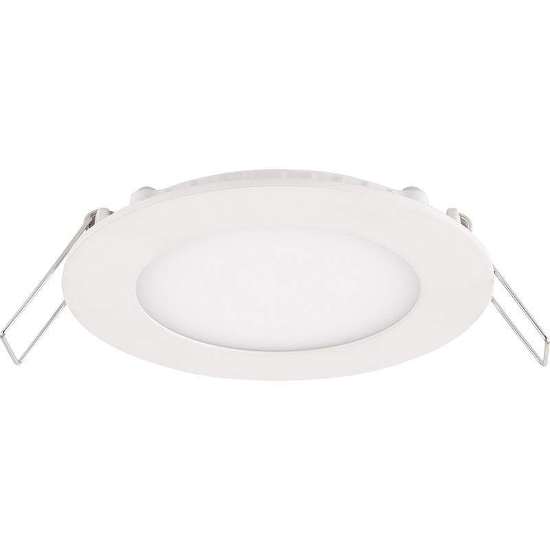 LED downlight 6W replaces 50W 3000K warm white, 105mm cutout, dimmable phase cut