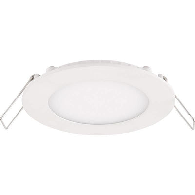 LED downlight 6W replaces 50W 3000K warm white, 105mm cutout, dimmable phase cut