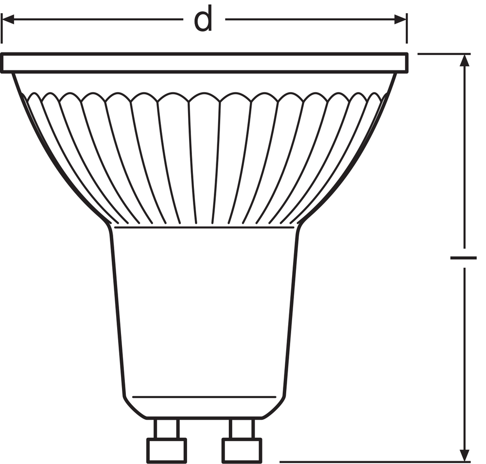Performance LED Spot Reflektor GU10 PAR16 4.5W 350 Lumen 2700K 36D dimmbar ersetzt 50W
