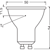 Performance LED Spot Reflektor GU10 PAR16 4.5W 350 Lumen 2700K 36D dimmbar ersetzt 50W