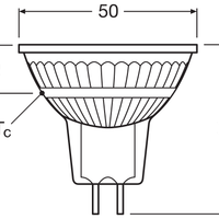 Performance LED Spot Reflector GU5.3 MR16 2.6W 4000K 210 lumens 36D Cool White, replaces 20W halogen