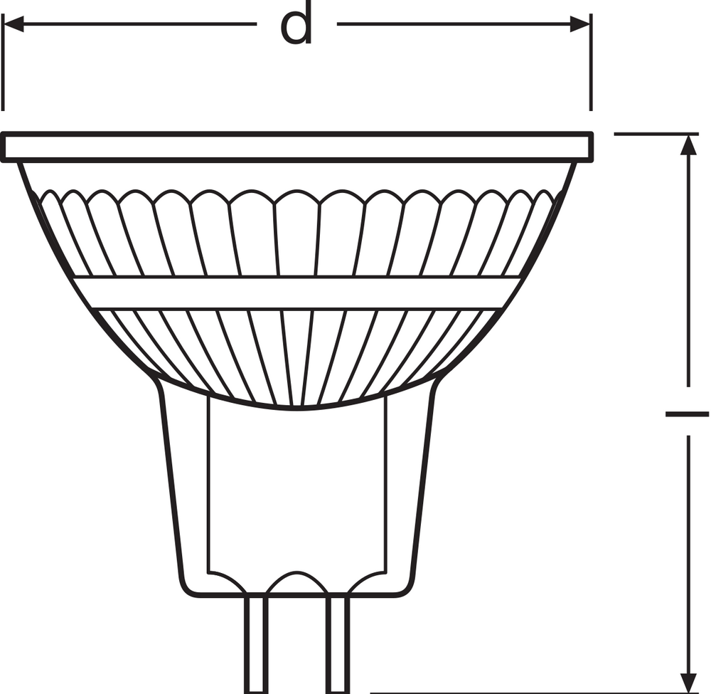 Performance LED Spot Reflektor GU5.3 MR16 5W 345 Lumen 36D 4000K Kaltweiß dimmbar ersetzt 35W