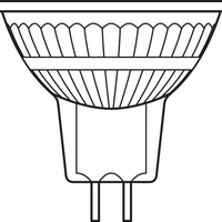 Performance LED Spot Reflektor GU5.3 MR16 5W 345 Lumen 36D 4000K Kaltweiß dimmbar ersetzt 35W