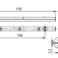 Philips CoreLine Batten BN126C LED 19-48W 4000K 2500-6400 lumens 220-240V IP20 White 1135mm