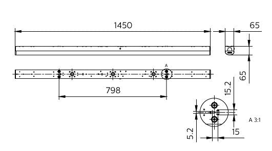 Philips CoreLine Batten BN126C LED 24.5W/59W 4000K 3500-8000 Lumen 1450mm Weiß IP20 PSU