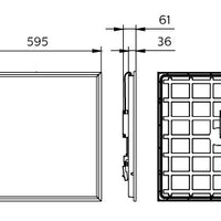 Philips CoreLine LED Panel 595x595mm 28.5W 4000K 3600 Lumen UGR22 IP20 Weiß