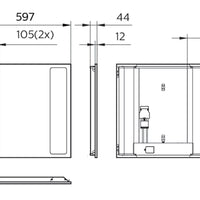 Philips CoreLine RC136B LED panel light 31W 4000K 3100-4300 lumens DALI dimmable 597x597mm White IP20/IP44