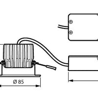 Philips CoreLine Einbaustrahler gen2 LED 12W 1300 Lumen 3000K IP20/IP65 Phasenanschnitt dimmbar Aluminium