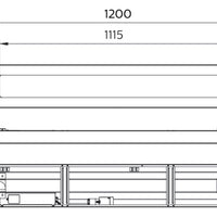 Philips LED linear light 1200mm 31W 4000K 4300 lumens IP20/44 microprismatic lens White steel housing