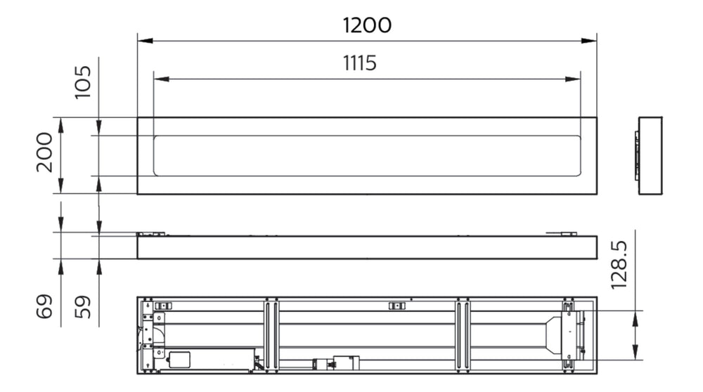 Philips LED linear light 1200mm 31W 4000K 4300 lumens IP20/44 microprismatic lens White steel housing