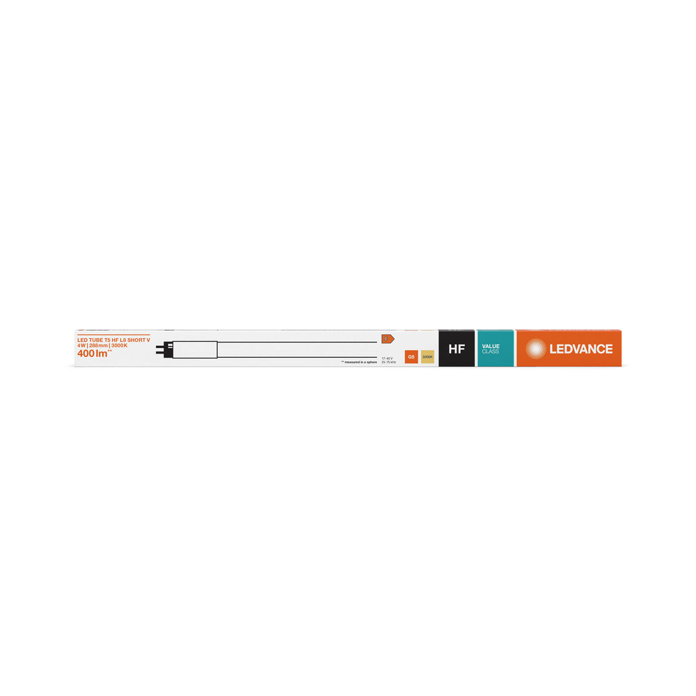 Philips LED Tube T5 4W 380 lumens 3000K Warm White 29cm High Efficiency replaces 8W