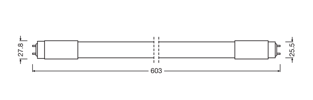 Philips LED Röhre T8 60cm 8W 4000K 900 Lumen Kaltweiß ersetzt 18W HF