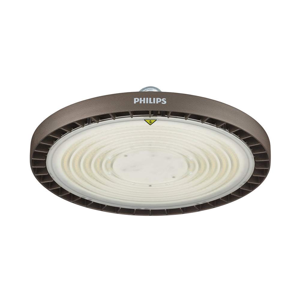 Philips Ledinaire Highbay LED 168W 20500 lumens 4000K IP65 IK06 Wide Beam Gray Die-Cast Housing