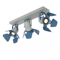 Lucide Picto 3xGU10 blaue LED-Deckenleuchte für Kinderzimmer