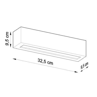 sollux lighting plafondspot mono 3 black LED, 50W, 104mm length, IP20, 220-240V