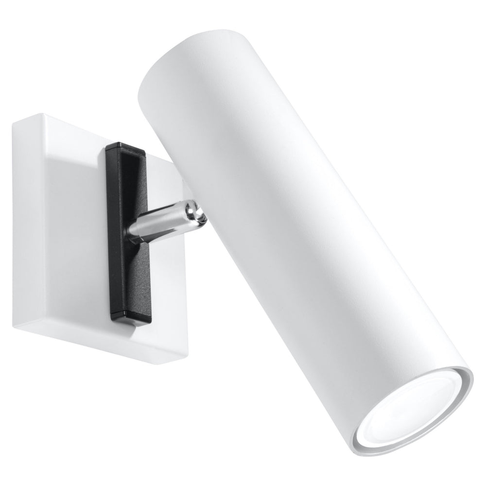 Direzione white wall lamp by Sollux Lighting with 50W LED capability