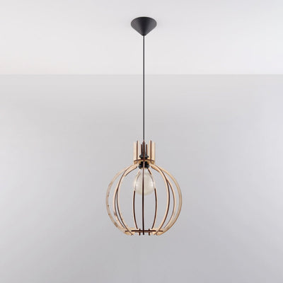 Sollux Lighting LED Pendelleuchte mit E27-Fassung, 220-240V, mattgoldenes Aluminium
