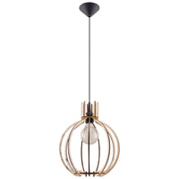 Sollux Lighting LED pendant lamp with E27 fitting, 220-240V, matte gold aluminum