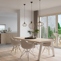 Sollux Lighting LED pendant lamp with E27 fitting, 220-240V, matte gold aluminum