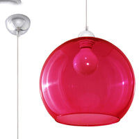 Sollux Lighting hanglamp ball red LED with 50W max wattage and 115mm height