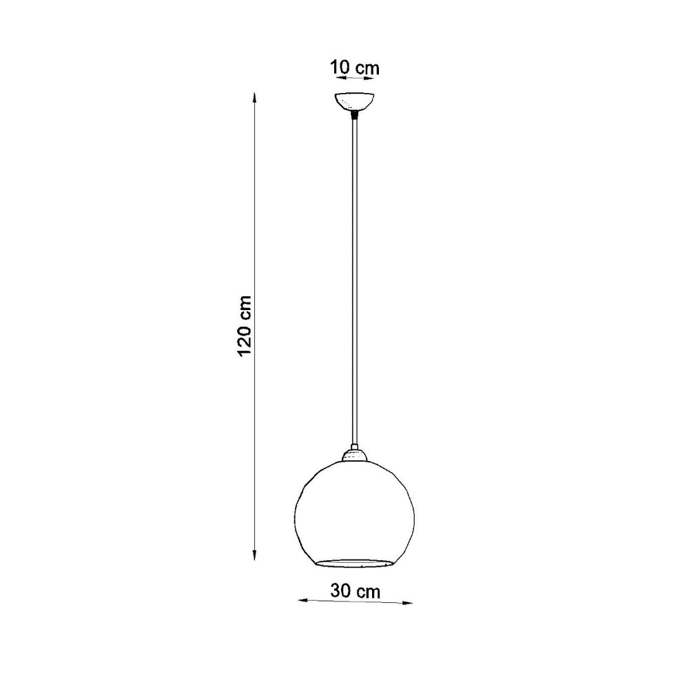 Sollux Lighting hanglamp ball red LED with 50W max wattage and 115mm height