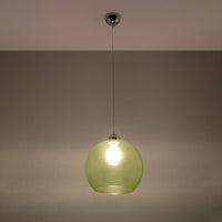 Red LED pendant lamp edison by sollux lighting - IP20, 220-240V AC, 5 year warranty